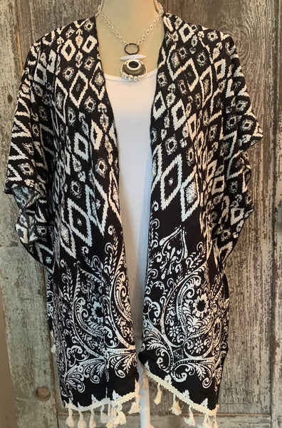 Sale Aztec Print Ruana
