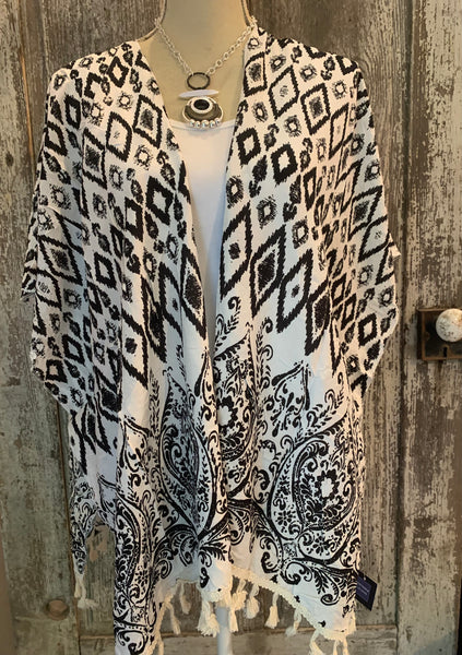 Sale Aztec Print Ruana