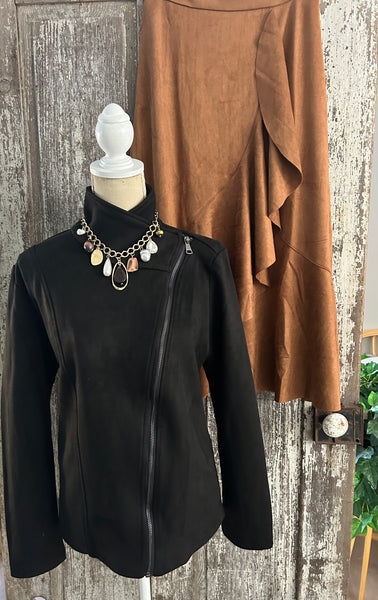 Alland Moto Jacket and Canyon Skirt