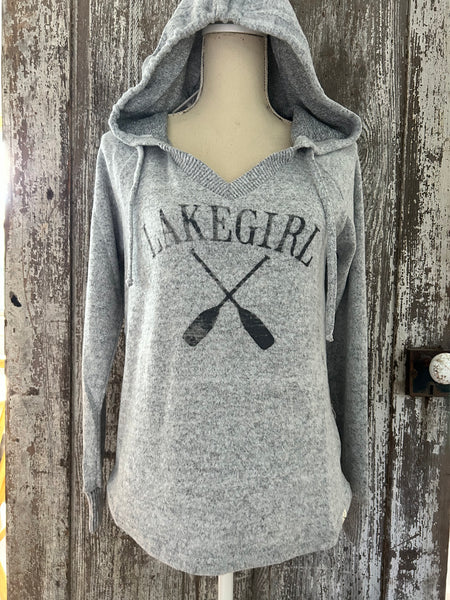 Lake Girl Cowl Neck Long Sleeve Top