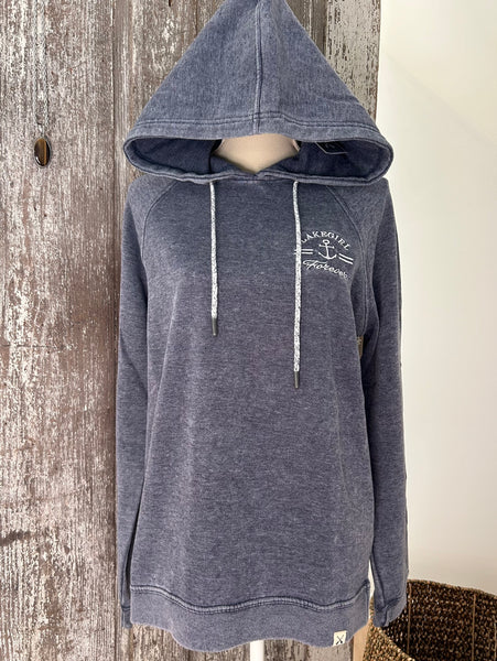 Lake Girl Burnout Wash Fleece Hoodie