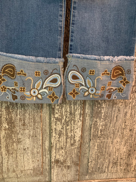 OMG Paisley Cuff Jeans