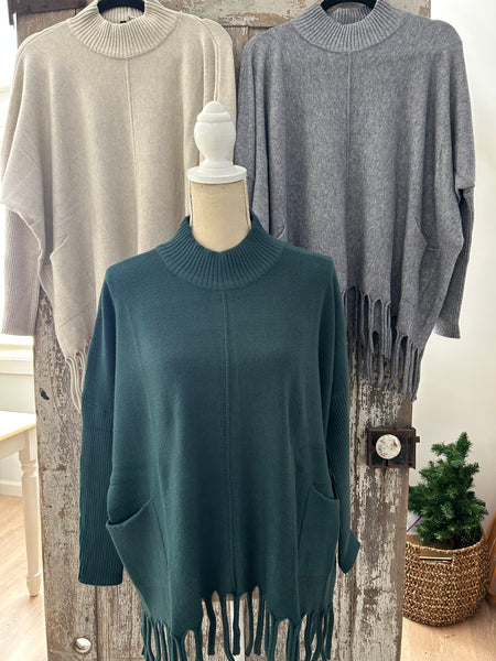 Sleeved Poncho Sweater